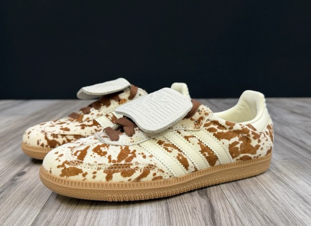 adidas Samba LT Cow Print Off White Lucid Pink JI3931 Womens Size 5.5 Retro NEW